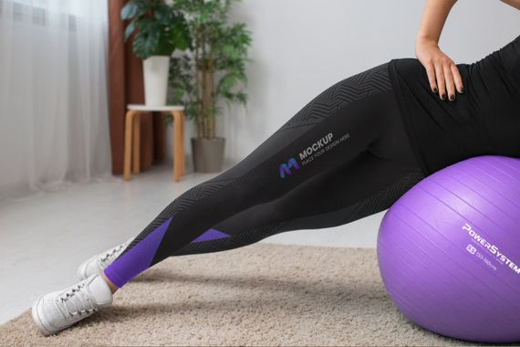 Мяч для фитнеса (фитбол) Павер систем PS-4011 Ø55 cm PRO Gymball Purple | Зображення 3