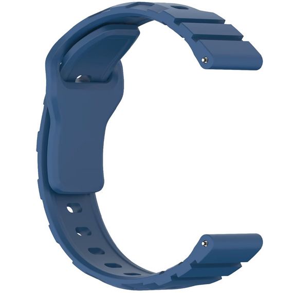 Силіконовий ремінець Defense для Smart Watch 22mm Blue | Зображення 2