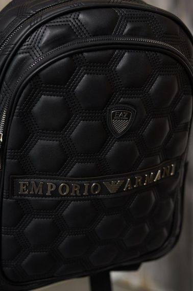 Рюкзак Emporio Armani шкіряний чорний | Зображення 5