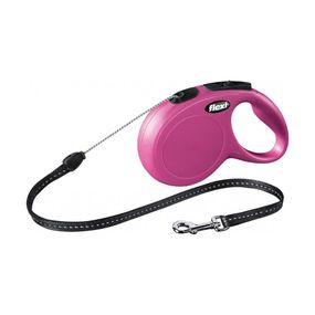 Рулетка Flexi New Classic S, трос 8 м, розовый