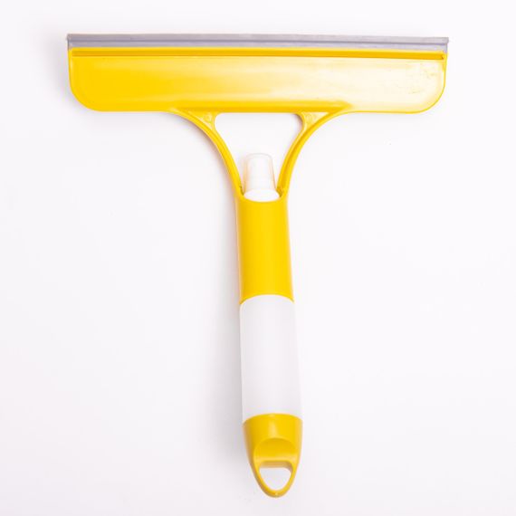 Швабра-щітка з пульверизатором і скребком для миття вікон, дзеркал та гладких поверхонь Жовта HP-35015-26Y | Зображення 1