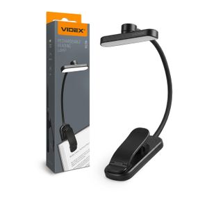 Світлодіодний світильник акумуляторний для читання VIDEX VL-NL134B Black