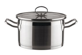Каструля Vinzer Universum 50063, 3.7 л, 20 см, з нержавіючої сталі з кришкою, для всіх типів плит