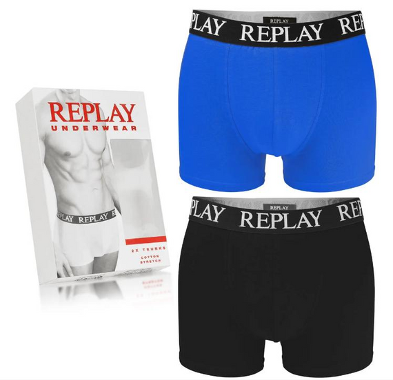 Чоловічі анатомічні труси боксери Replay (2 шт) | Зображення 1