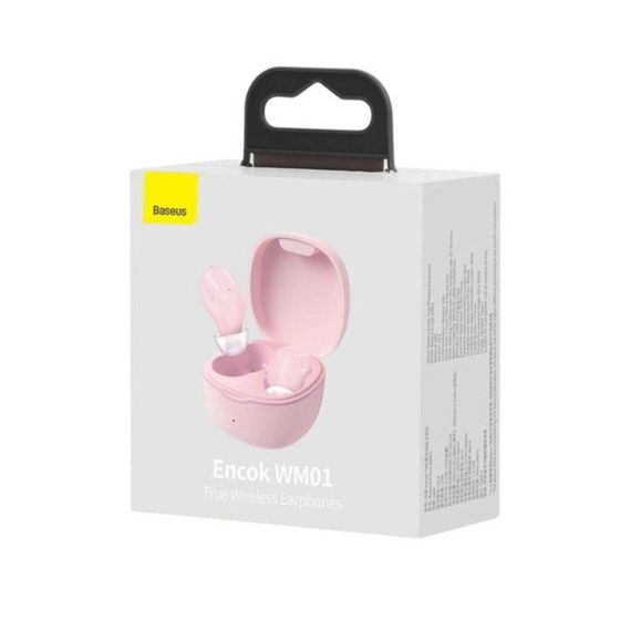 Беспроводные наушники Baseus Bowie WM01 True Wireless Earphones Pink | Зображення 5