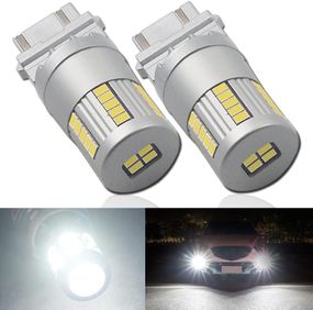 Светодиодные лампы Eseestar T25 3157 P27/7W белого цвета 6000K со встроенным резистором и чипом 34LED-SMD3020