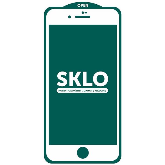 Захисне скло SKLO 5D (тех.пак) для Apple iPhone 7 / 8 / SE (2020) (4.7") | Зображення 1