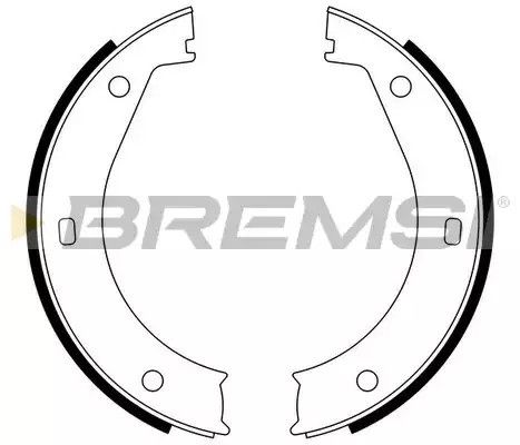 Колодки ручного тормоза BMW 5(E28,E34) 81-97/6(E24) 77-89/ 7(E38) 94-01 (ATE), Bremsi (GF0076) | Зображення 1