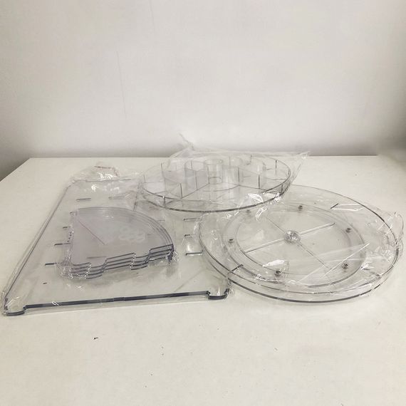 Круглий білий органайзер для косметики і прикрас Style Classic Fashion | Зображення 1