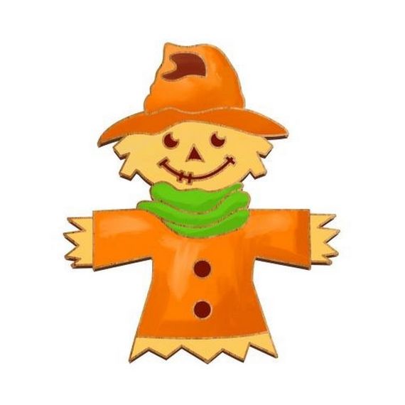 Заготовка броши для раскрашивания "Городское пугало" FDZB-107