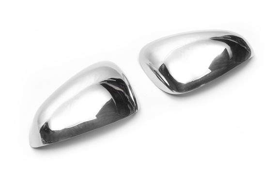 Накладки на дзеркала (2000-2010, 2 шт, нерж) Carmos - Турецька сталь для Seat Leon рр