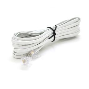 Патч-корд телефонный,RJ11.10.0m,белый
