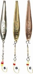 Зимова блешня вертикальна Salmo Lucky John S-2-Z з ланцюжком і крючком (82751-G)