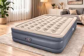 Надувний двомісний матрац із вбудованим насосом 200x150x40 см