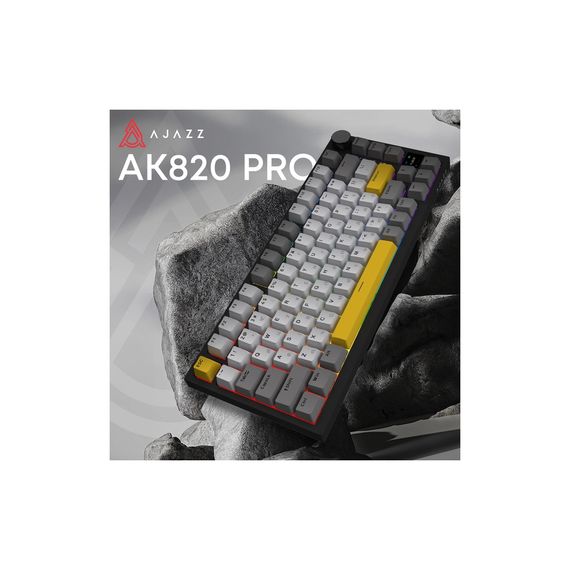 Клавіатура Ajazz AK820 Pro Flying Fish Switch Purple RGB USB/Wireless/Bluetooth UA Purple (AK820PRO-FF-PWB) | Зображення 6