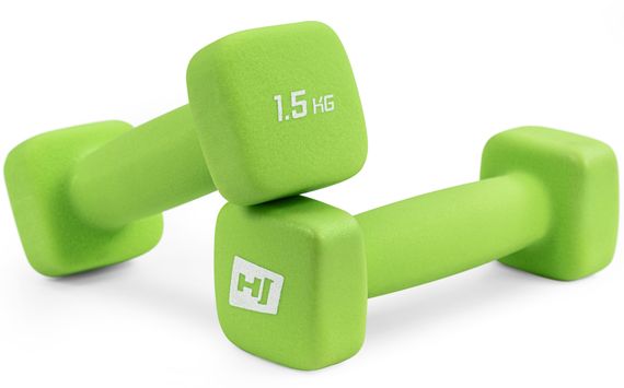 Гантелі для фітнесу неопренові квадратні Hop-Sport HS-V015DS 2х1,5кг