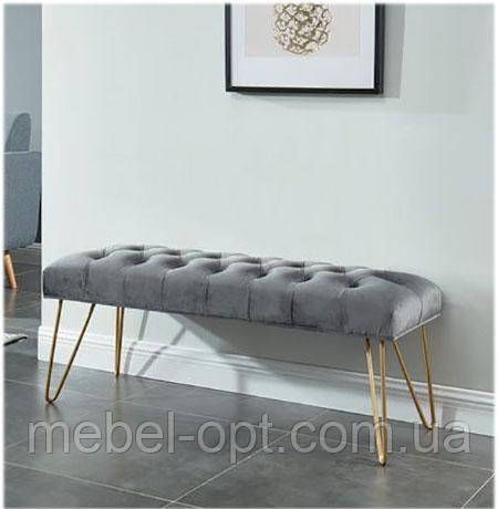 Банкетка Гамбург В 045 Loft, в стиле лофт, арт деко, выбор размера, цвета каркаса и обивки | Зображення 6