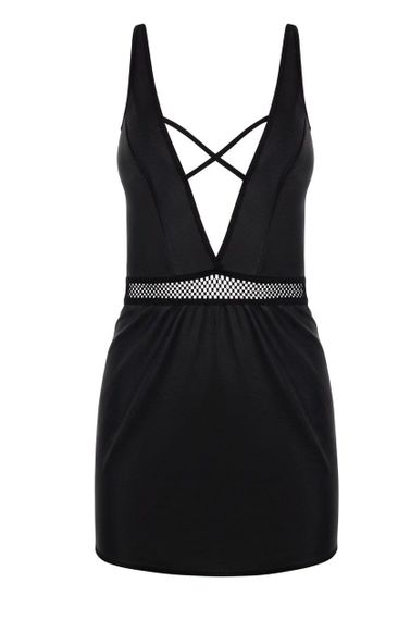 Сорочка Passion KRISTEEN CHEMISE Черная L/XL | Зображення 4
