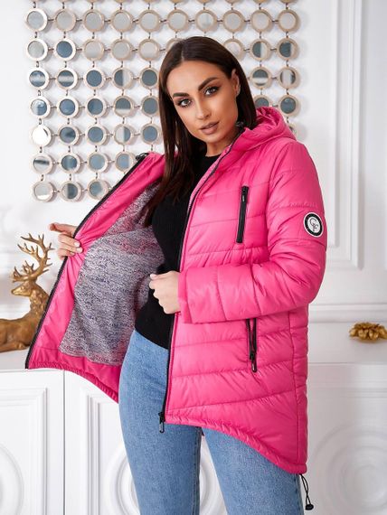 Елегантна жіноча парка, арт. 300, малина | Зображення 2