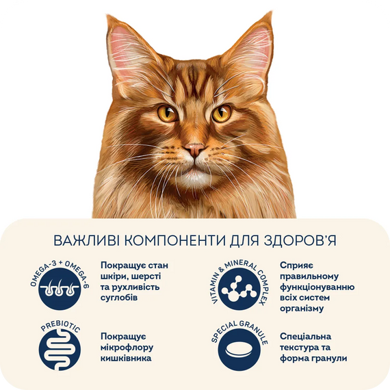 Сухий корм Hoom Food Sterilised для стерилізованих котів великих порід, телятина та в'ялені томати 400г | Зображення 2