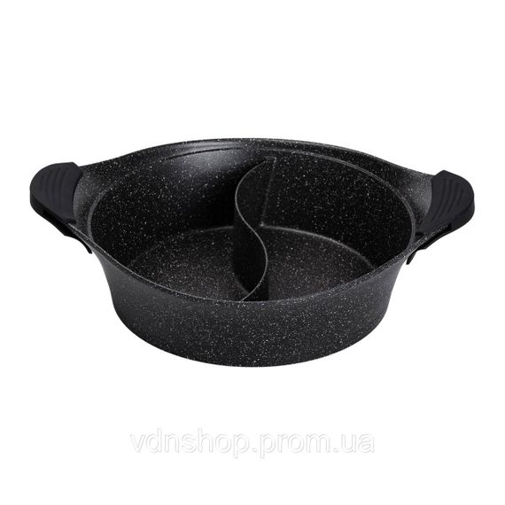 Алюмінієва каструля Ø 30 см 2-ступінчасте мармурове антипригарне покриття Чорний MGC HP-4-413B | Зображення 4