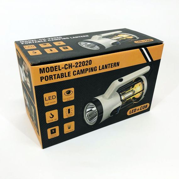 Ліхтар для кемпінгу акумуляторний CH-22020 (LM+COB)+Power bank, Кемпінгова EI-553 лампа, Ліхтар-світильник | Зображення 4
