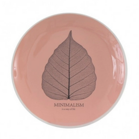 Тарілка десертна Minimalism 17,8см HTK-008 кораловий LIMITED EDITION