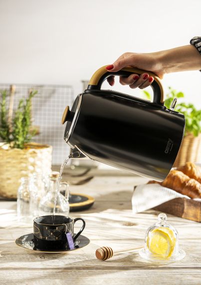 Електрочайник з нержавіючої сталі Camry CR 1342 чорний 1,7 л, 2200 Вт | Зображення 6