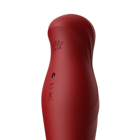 Смартвібратор-пульсатор Zalo — King Wine Red, кристал Swarovski Sex Aura | Зображення 5