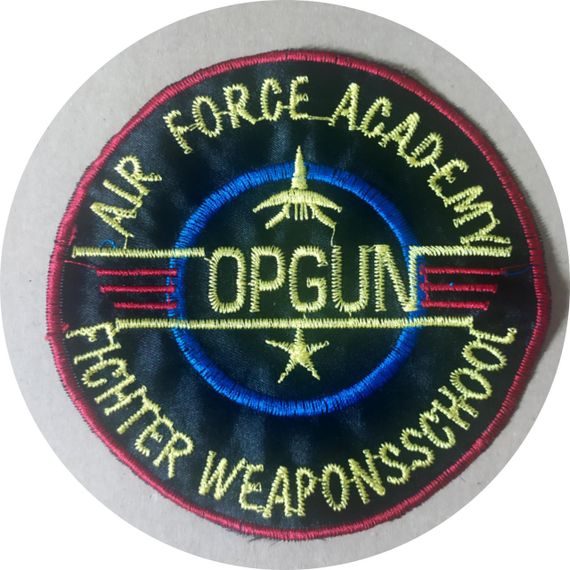 Нашивка на одежду Opgun 125 мм Червоний