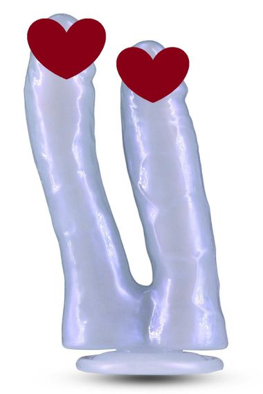 Фалоимитатор двойной NS Novelties Fantasia фиолетовый, 17.4 см sexstyle