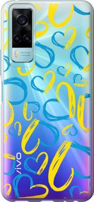 Чехол на Vivo Y53s Сердца UA "5292u-2438-17620"