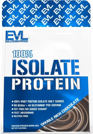 Протеїн EVLution Nutrition 100% Isolate Protein 454 g (Double Rich Chocolate)
