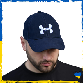 Кепка Under Armour. Кепка UA, Андер Армор. Унисекс, темно-синий. Шапка 57-59р