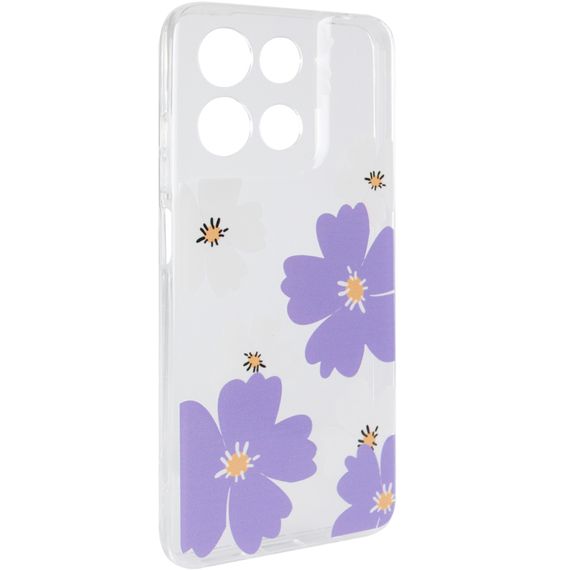 Чохол TPU Clear Joy для Motorola Moto G17 Power Pastel Daisies