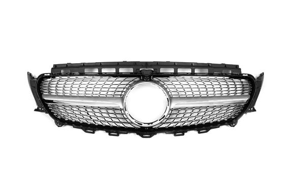 Передня решітка Diamond Silver (для Avantgarde/AMG-Line/E43 AMG/E53 AMG 2016-2020) Без місця під камеру для Mercedes E-class coupe C238 рр | Зображення 1