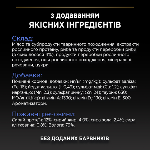 Вологий корм Purina PRO PLAN Adult Indoor для дорослих котів, які живуть вдома, лосось 86г | Зображення 7