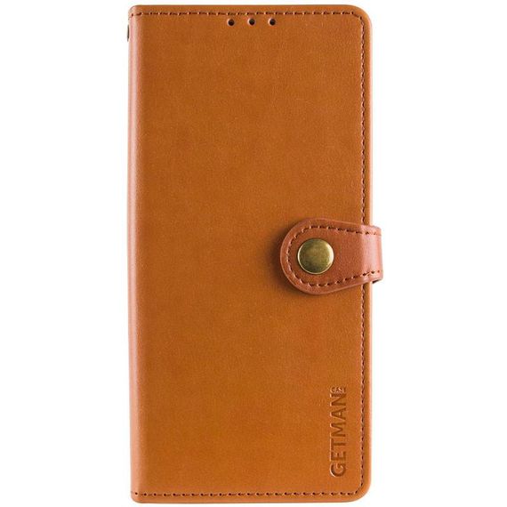Шкіряний чохол-книжка GETMAN Gallant (PU) для Xiaomi Redmi 15 4G (Global) / 5G Коричневий