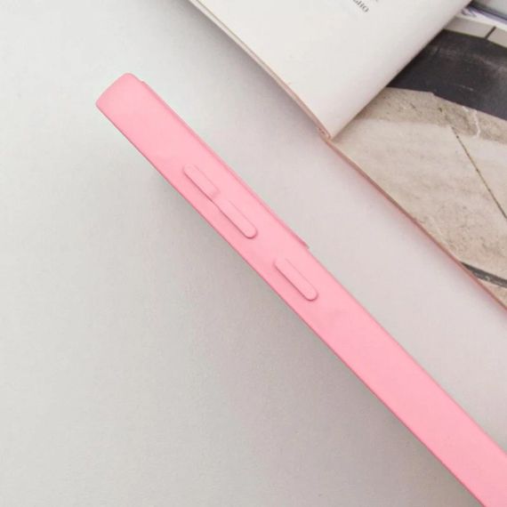 Чехол Silicone Cover Lakshmi Full Camera (AA) with MagFit для Samsung Galaxy S21 FE Розовый / Light pink | Зображення 3