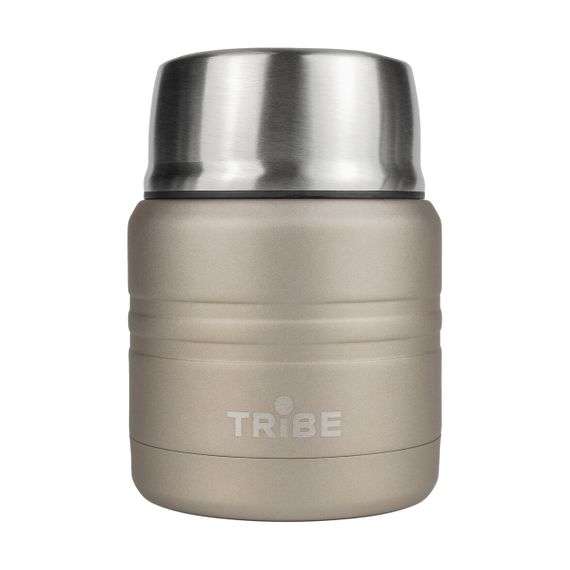 Термос харчовий Tribe Food Jar 0,35 л бежевий, термос трайб для їжі, термос для супу