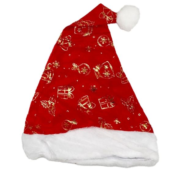 Шапка новогодняя "Санта-Клауса" 6241-6-4 с подарками