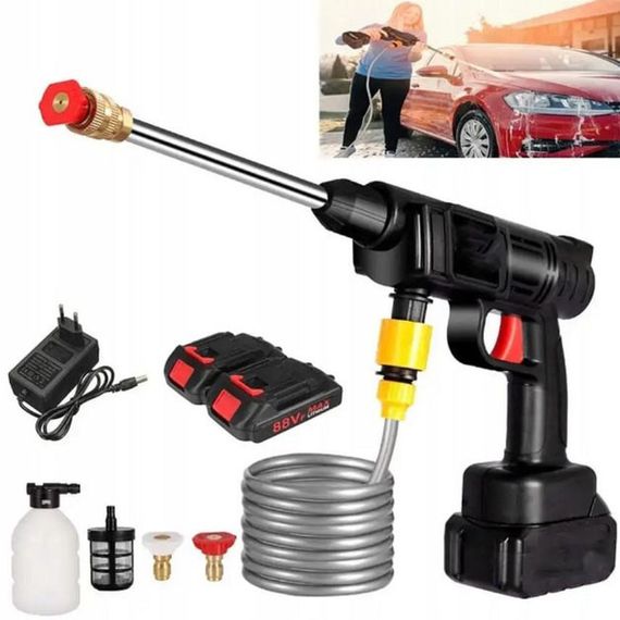 Универсальная автомойка высокого давления Cleaning Gun 48V с 2 аккумуляторами и кейсом MX-89 | Зображення 2