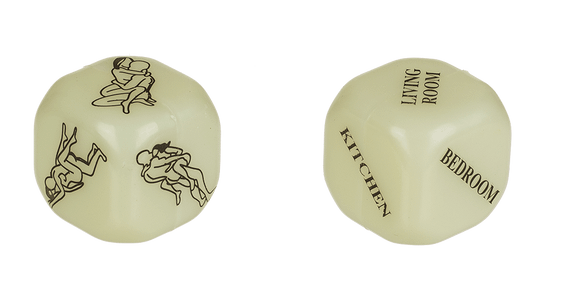 Неоновые кубики Sex Dice Kamasutra, 2 шт. sexstyle | Зображення 2