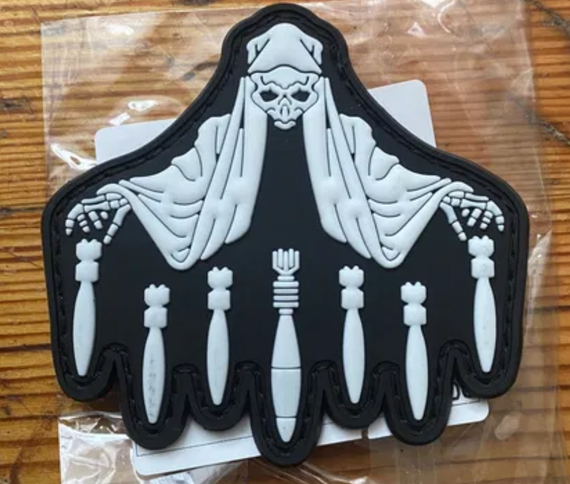 Шеврон Смерть (фото не соответствует, в наличии только вышитые, фото по запросу) | Зображення 1