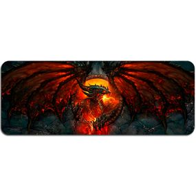 Килимок 300*600 тканинний World of Warcraft Dragon з боковою прошивкою, товщина 2 мм, Пакет