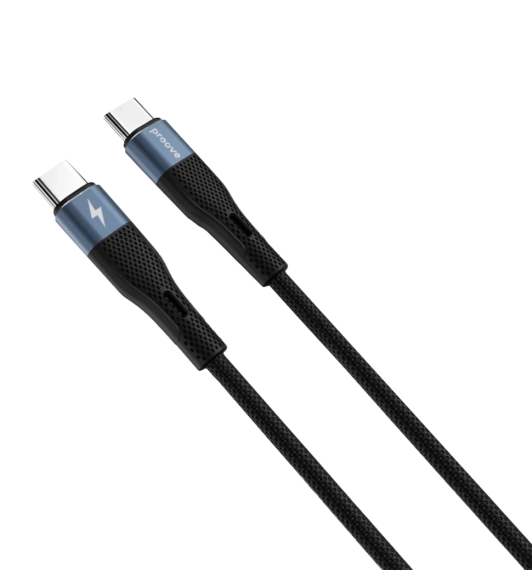 Кабель Proove Light Silicone Type-C to Type-C 60W (1m) Black | Зображення 4