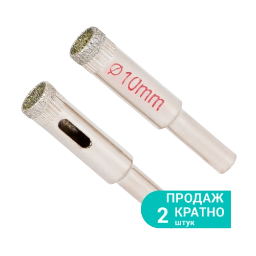 Коронка алмазна по керамиці та склу d10мм SIGMA