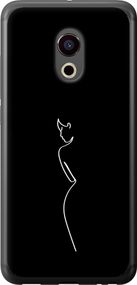 Чехол на Meizu Pro 6 Силуэт1 "4590u-293-17620"
