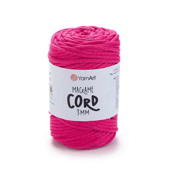 Пряжа Macrame Cord 3 mm № 750 (Макраме Корд), 250 г, 85 м — Бавовняний шнур для в’язання та макраме 803
