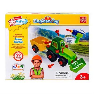 Конструктор EDU-Toys Трактор з інструментами (JS030) | Зображення 5